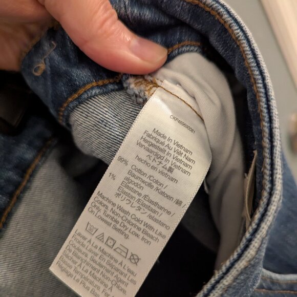 NWT Madewell Jeans Women's Kick Out Crop Mid Rise Medium Wash Raw Hem 20W - Picture 3 of 8